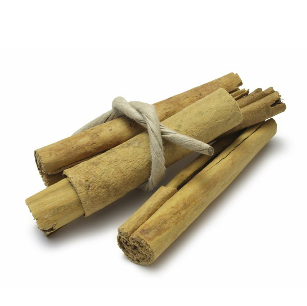 Cinnamon sticks tied together with string