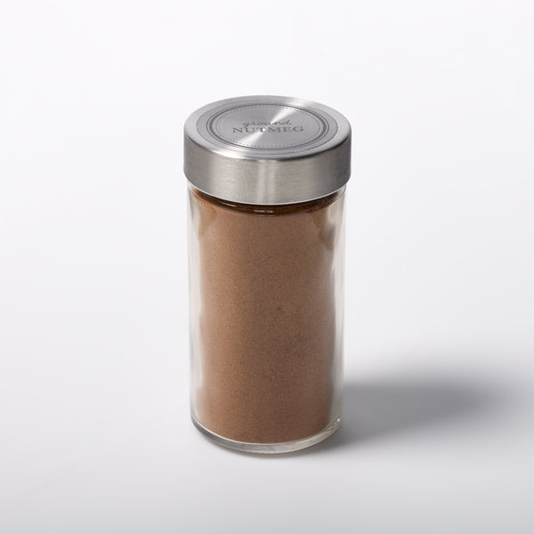 Ground Nutmeg — Filled Jar (Stainless Steel Cap)