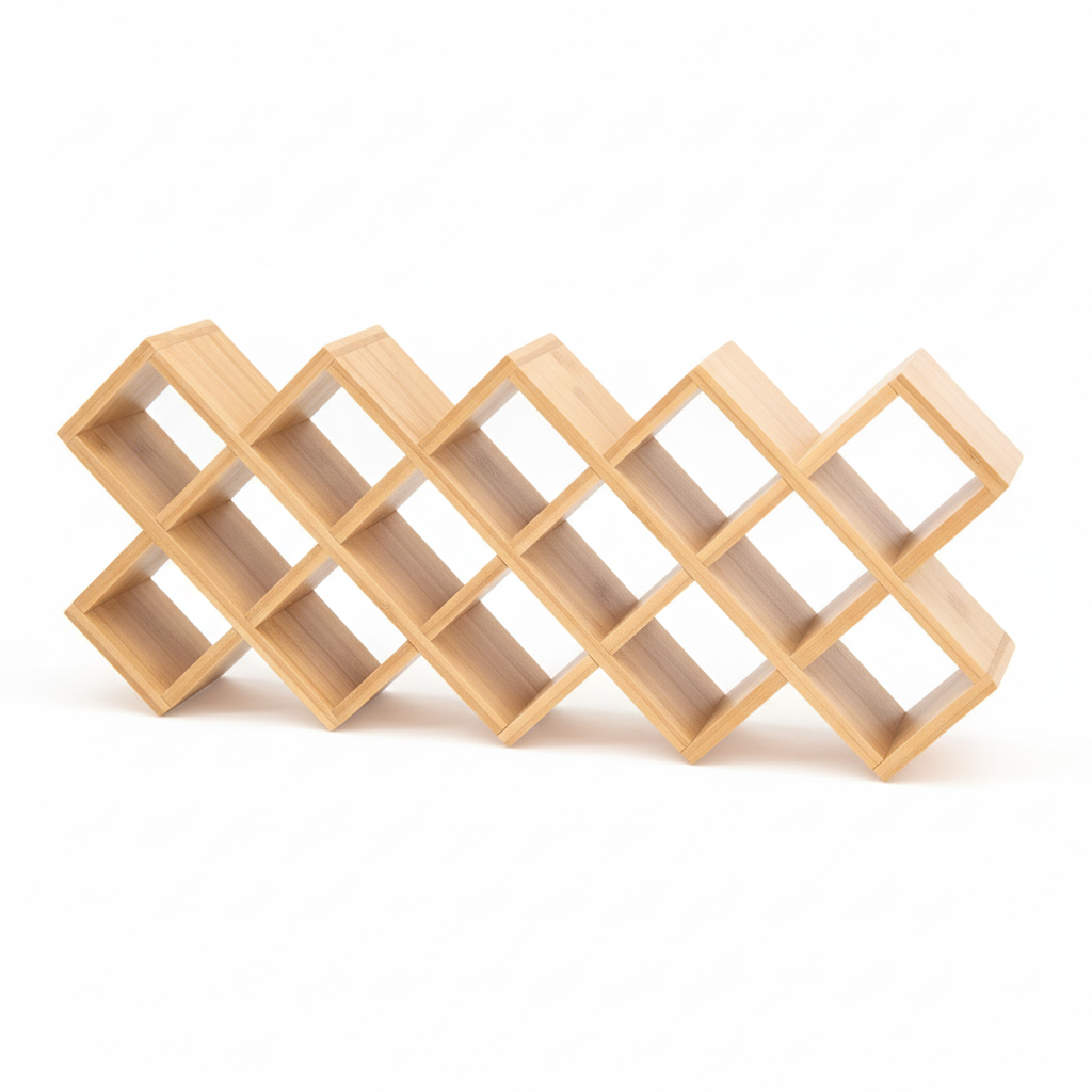 Build Your Own 18 Jar Spice Rack (Criss Cross Rack & Black Caps)